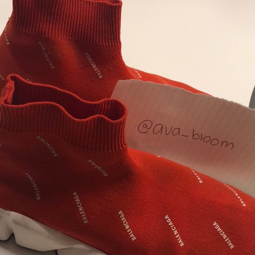 Red balenciaga shoes